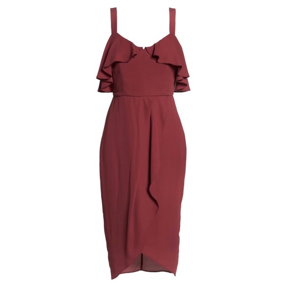 NEW COOPER ST. RUFFLE MIDI DRESS - Picture 8 of 9